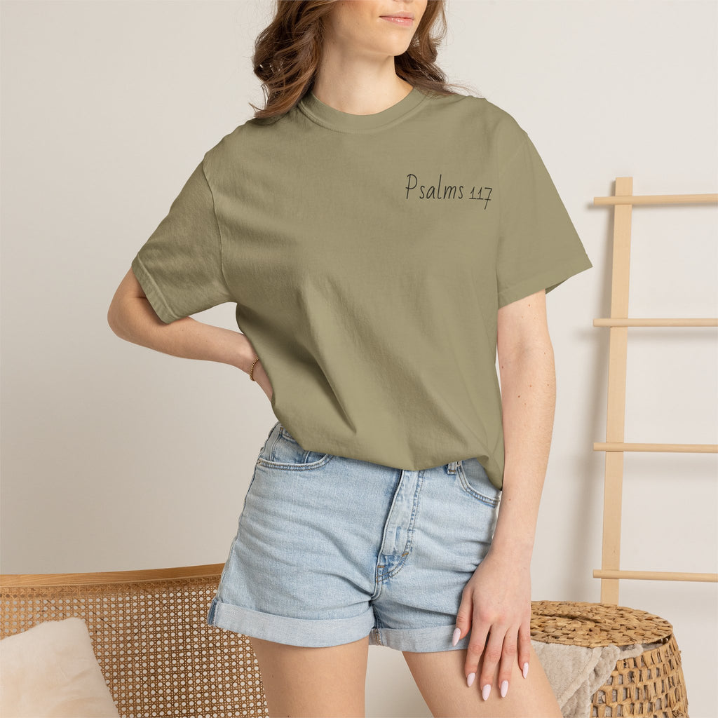 Psalms 117 Cross Graphic T-Shirt