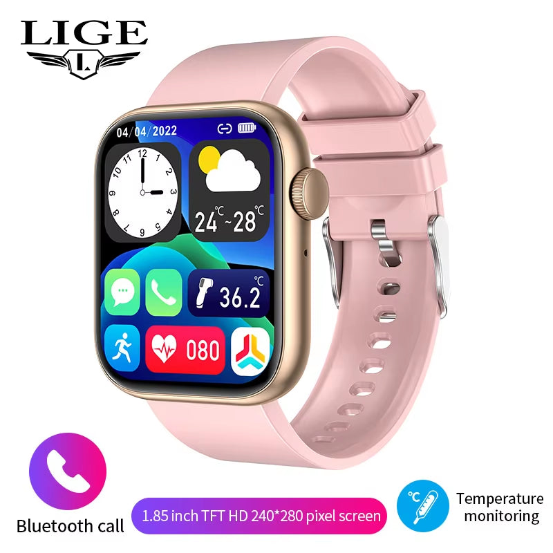 New Smart Watch 2025 Wireless Charging, Bluetooth Calls, Fitness Bracelet Custom Watch Face