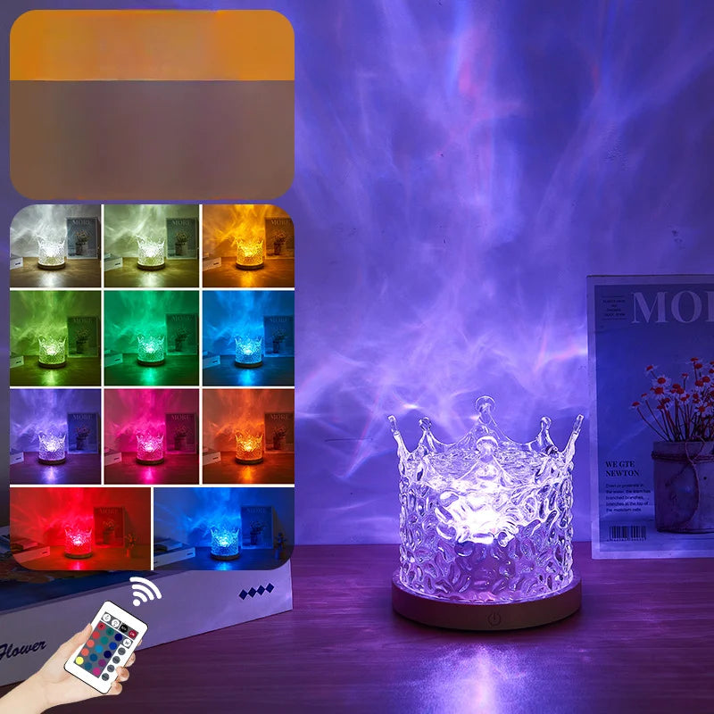 Ocean Wave Projector Light 16 Colors Night Light