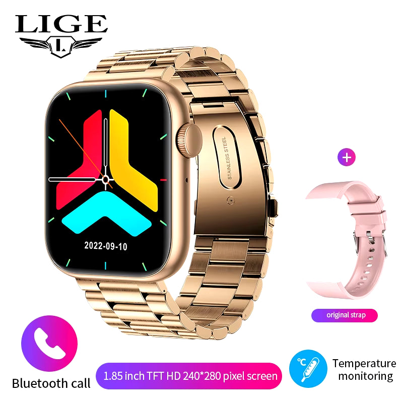 New Smart Watch 2025 Wireless Charging, Bluetooth Calls, Fitness Bracelet Custom Watch Face