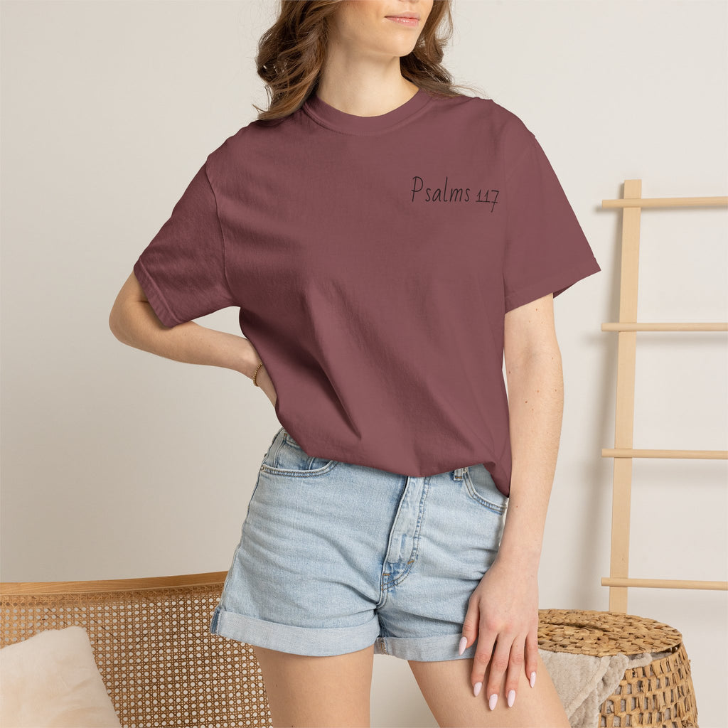 Psalms 117 Cross Graphic T-Shirt