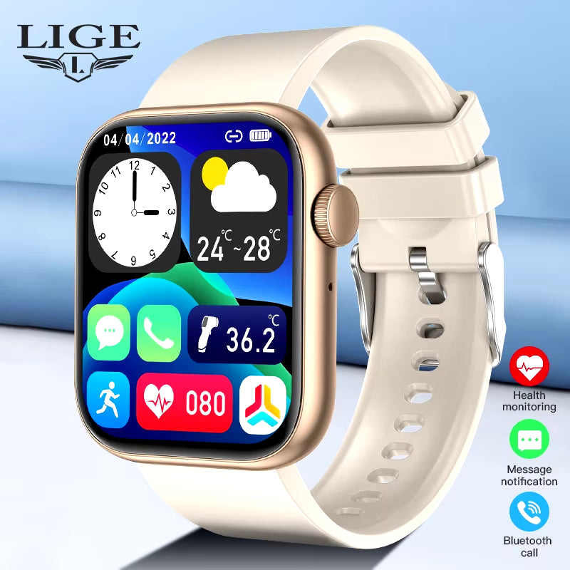 New Smart Watch 2025 Wireless Charging, Bluetooth Calls, Fitness Bracelet Custom Watch Face