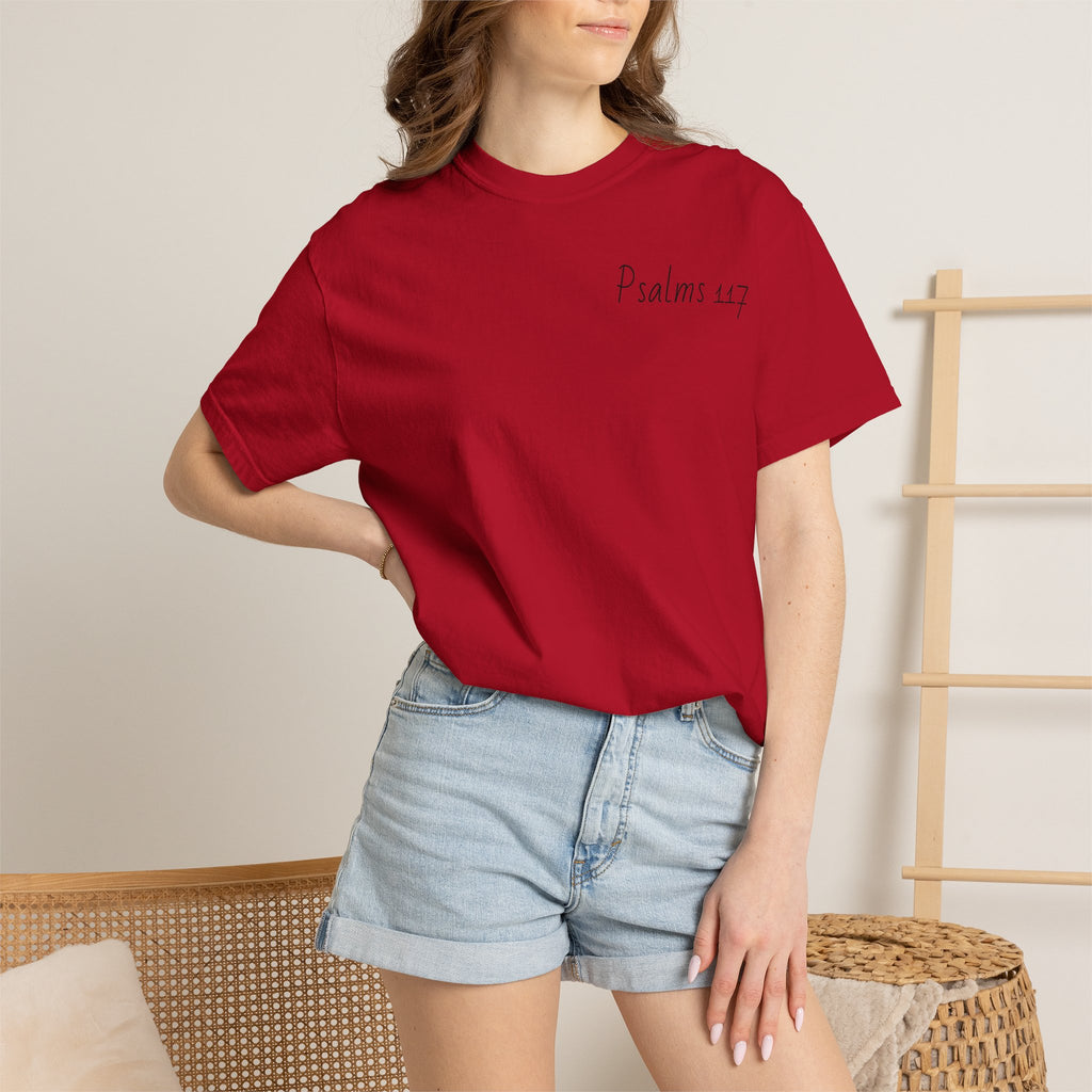 Psalms 117 Cross Graphic T-Shirt
