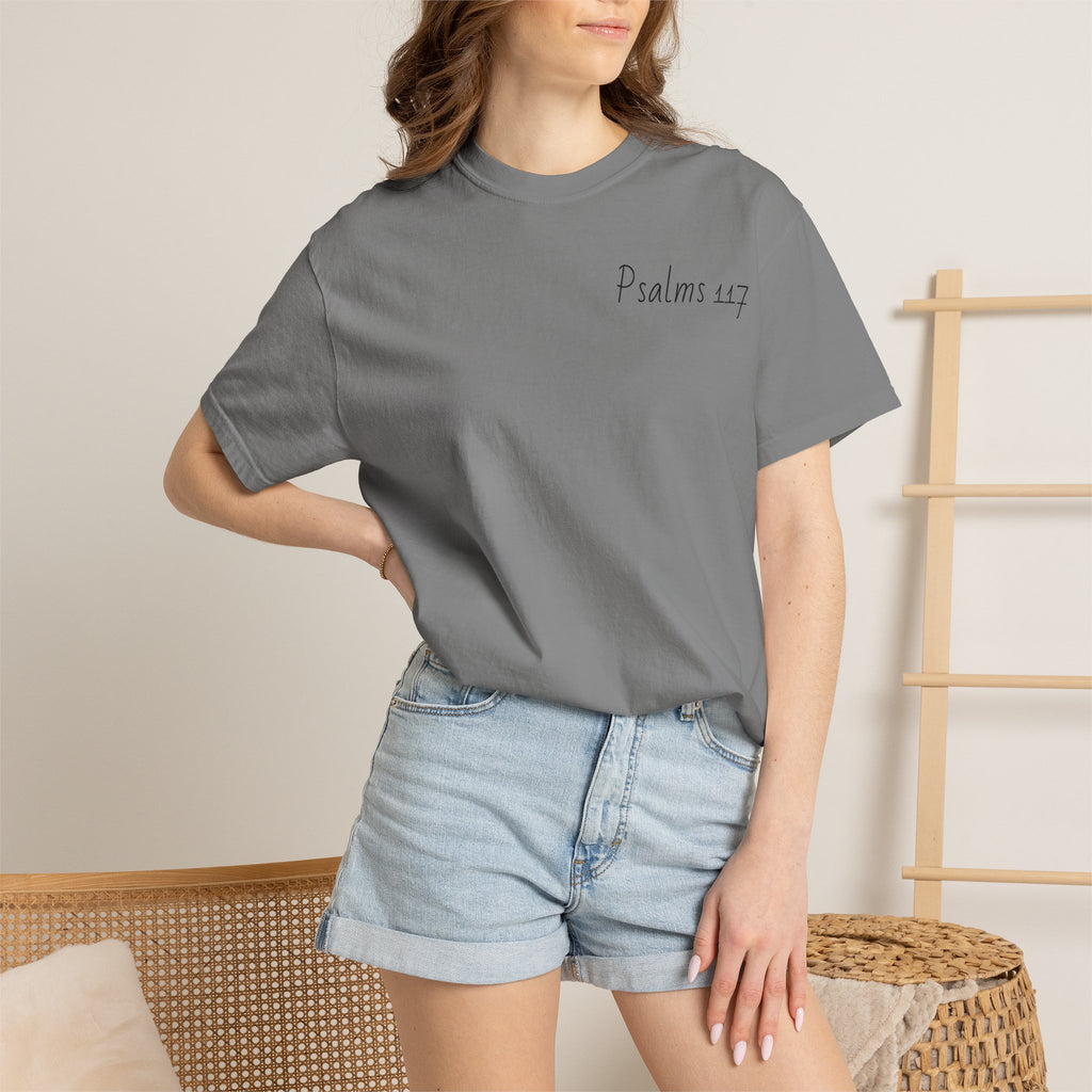 Psalms 117 Cross Graphic T-Shirt