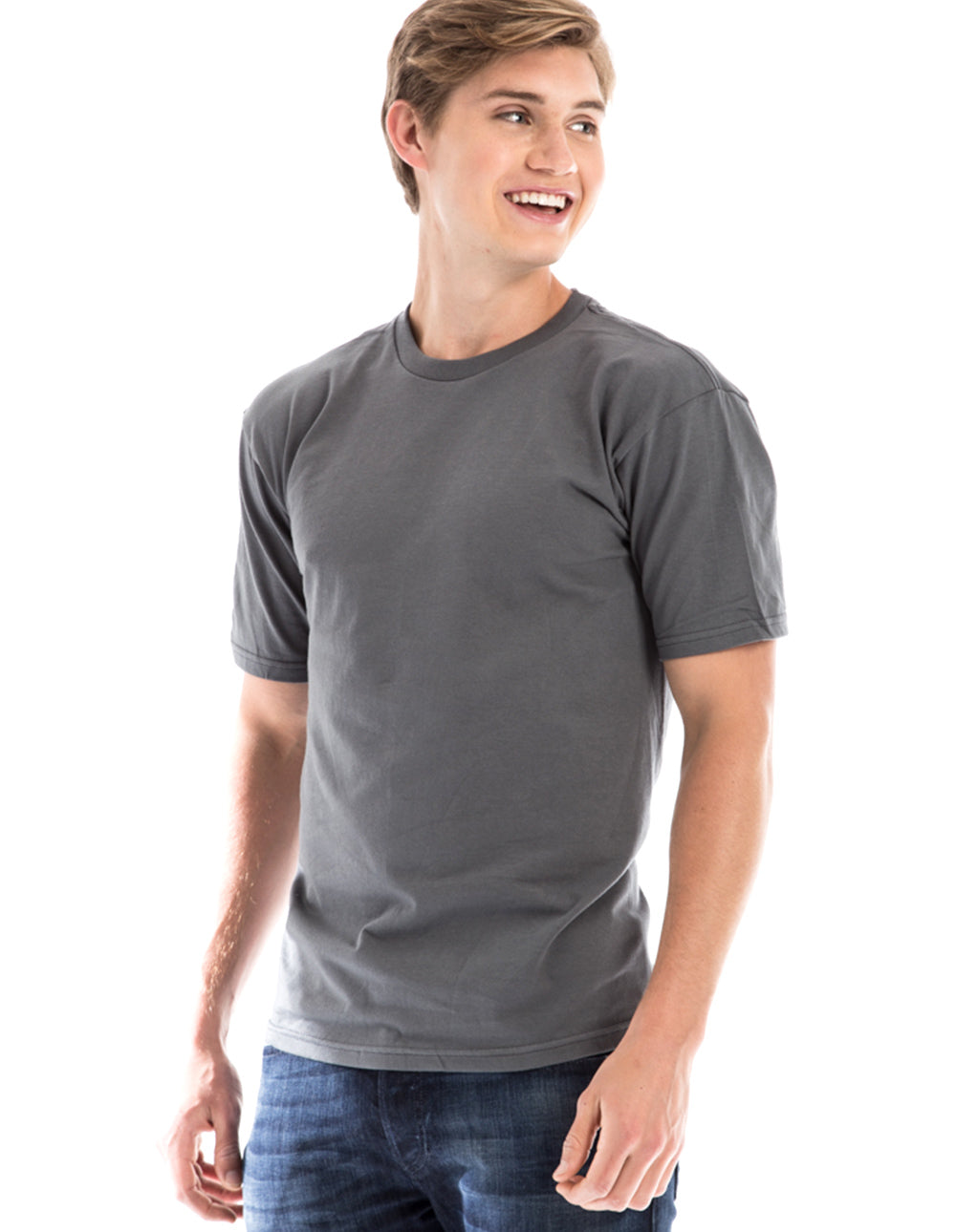 Men's Retro Ring-Spun Crew Neck T-Shirt