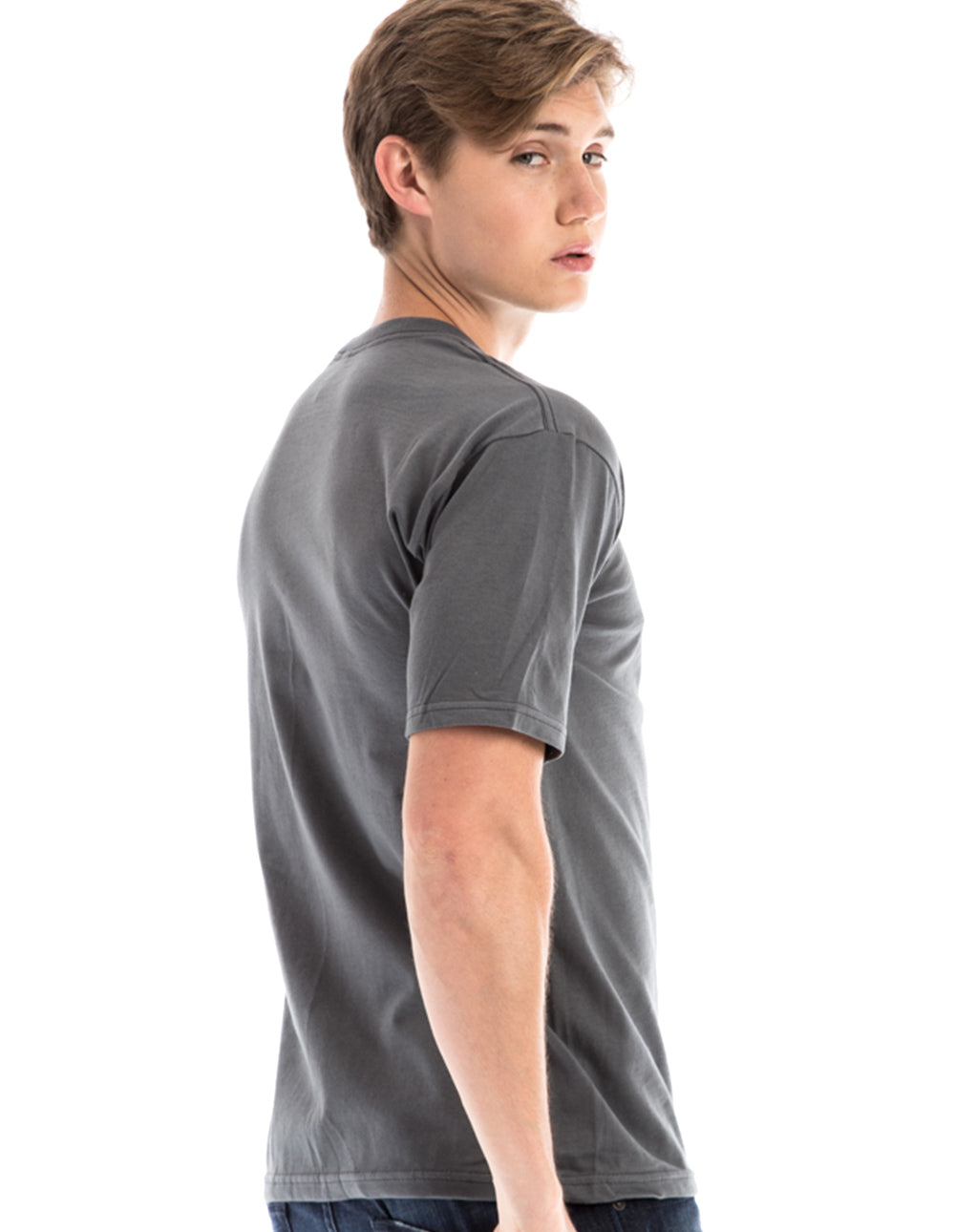Men's Retro Ring-Spun Crew Neck T-Shirt