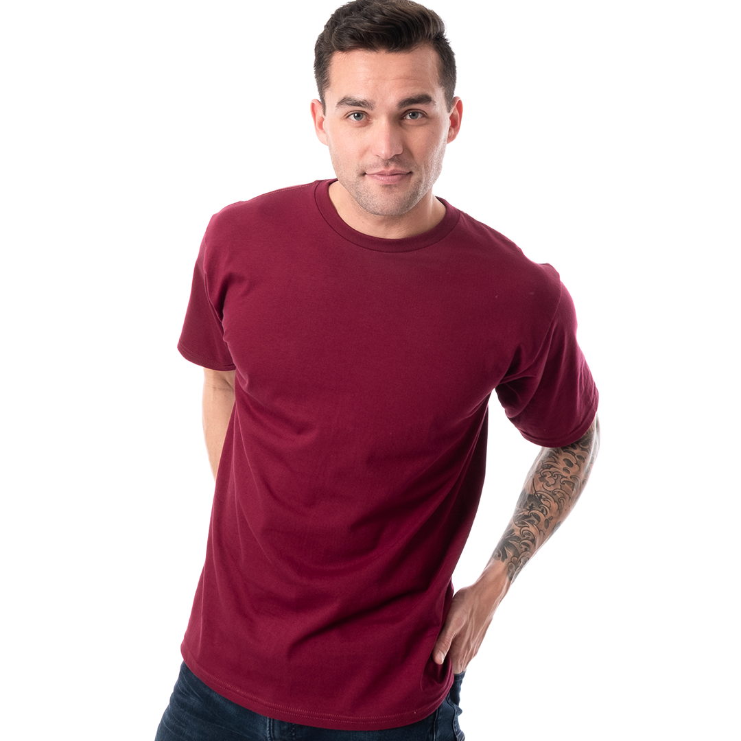 Men's Retro Ring-Spun Crew Neck T-Shirt