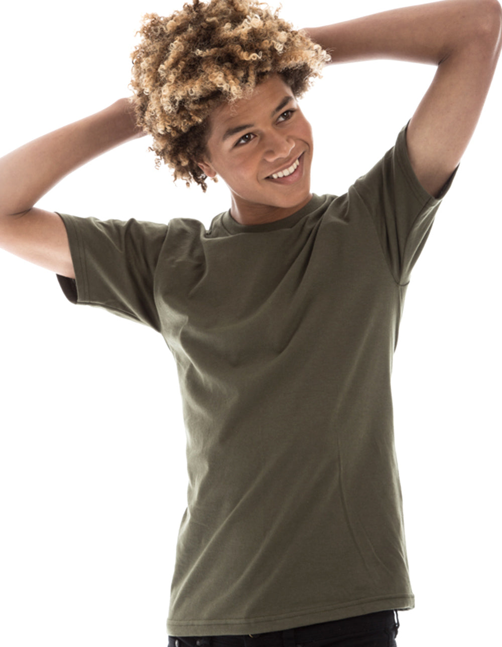 Men's Retro Ring-Spun Crew Neck T-Shirt