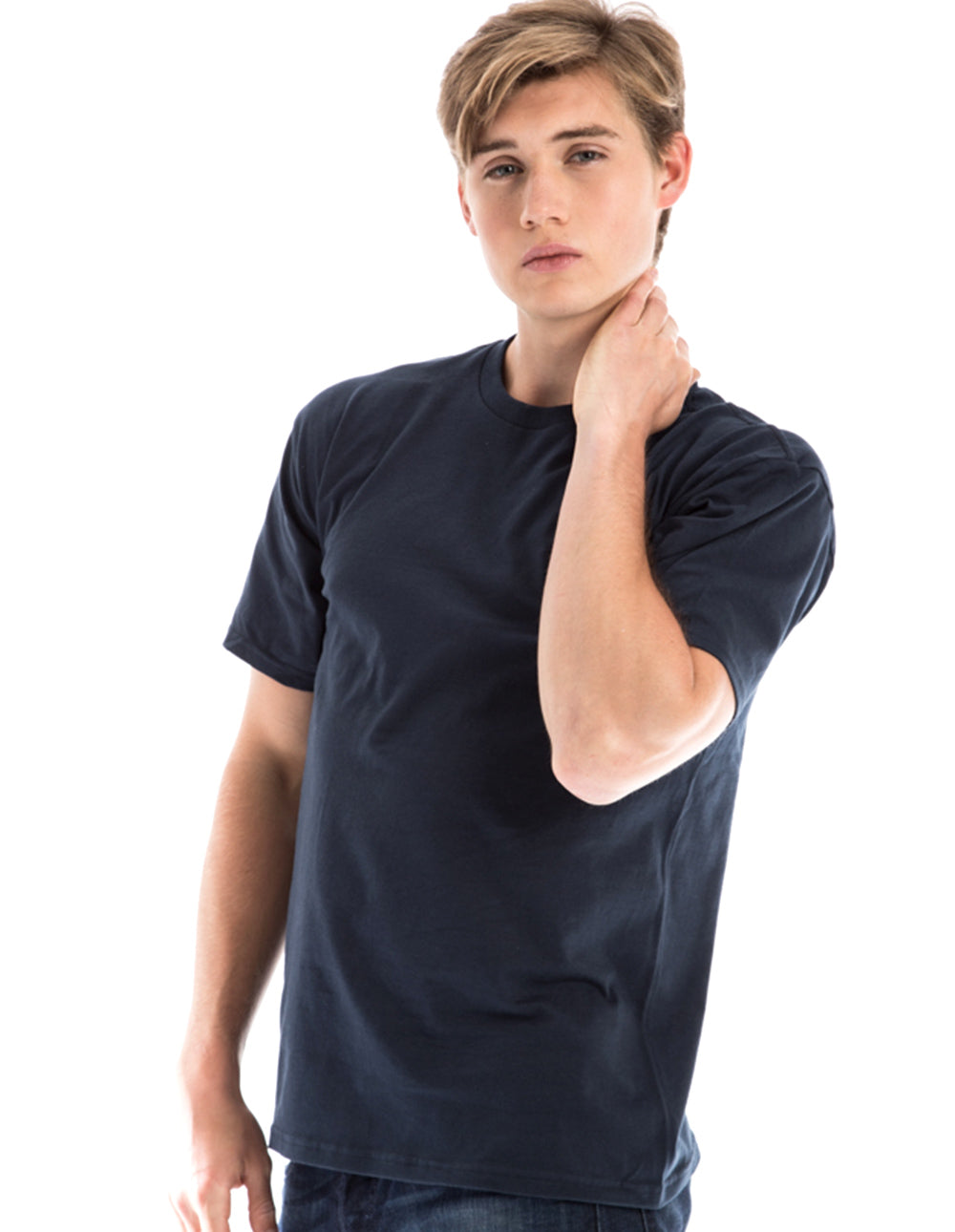 Men's Retro Ring-Spun Crew Neck T-Shirt