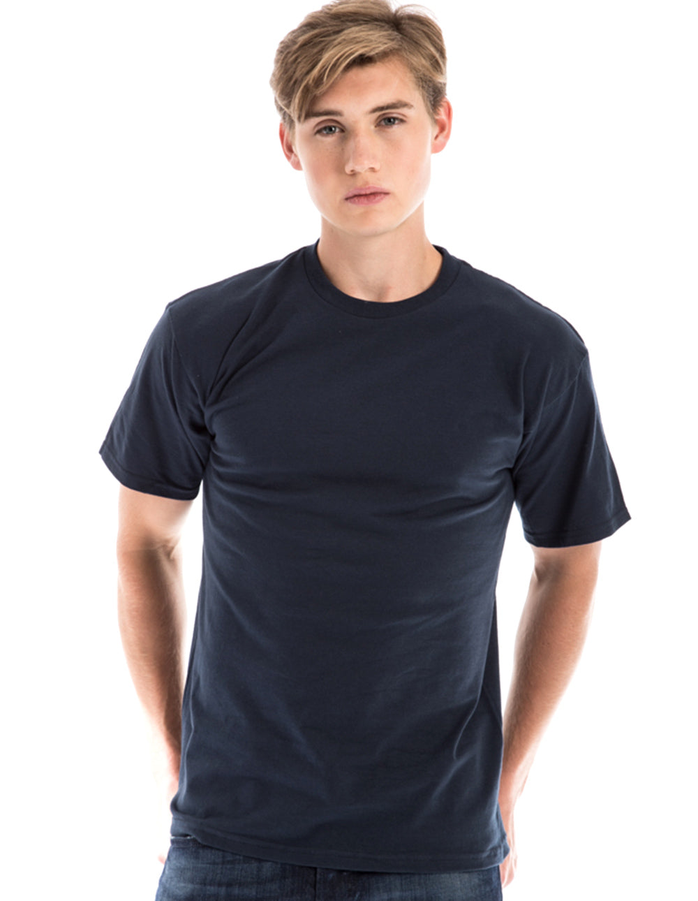 Men's Retro Ring-Spun Crew Neck T-Shirt