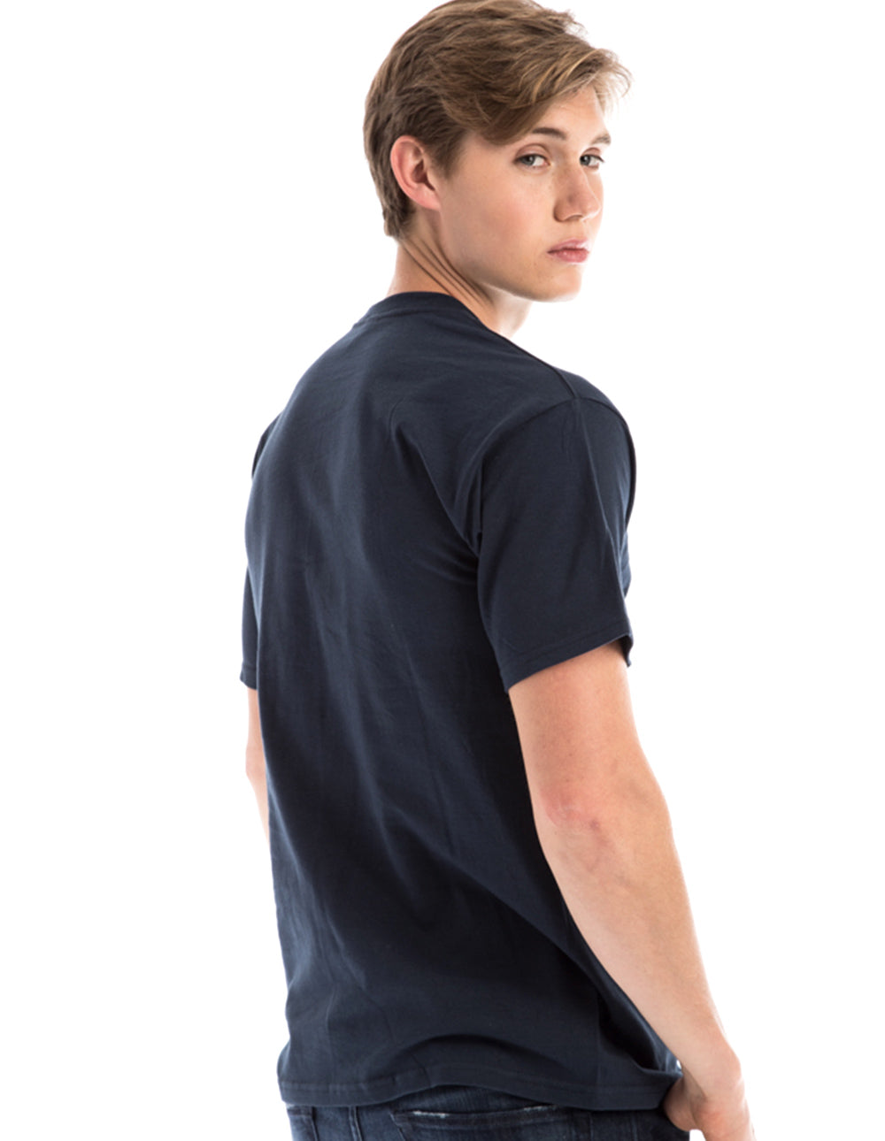 Men's Retro Ring-Spun Crew Neck T-Shirt