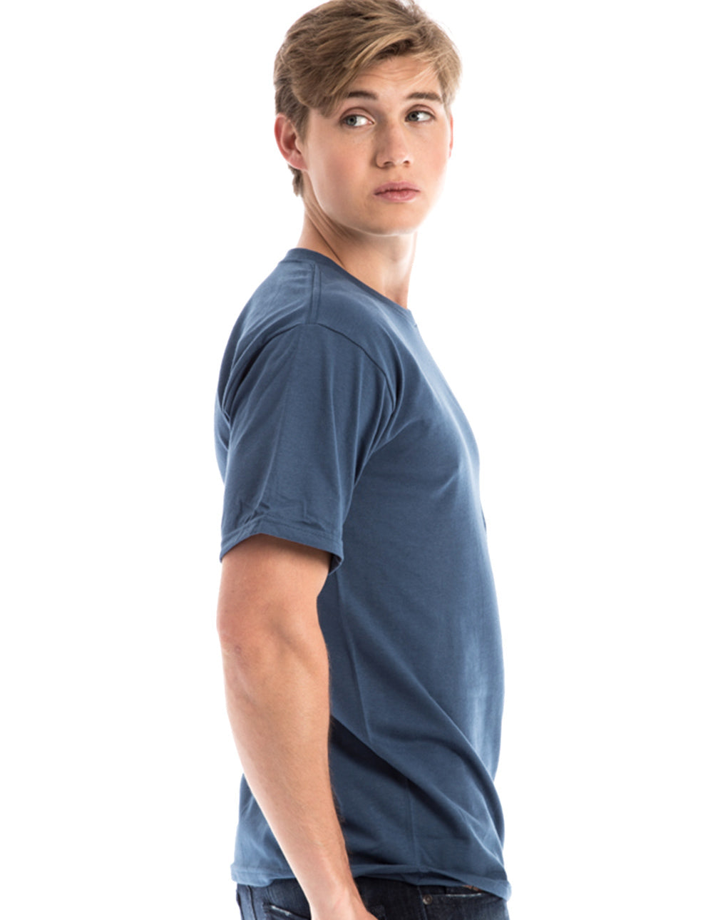 Men's Retro Ring-Spun Crew Neck T-Shirt