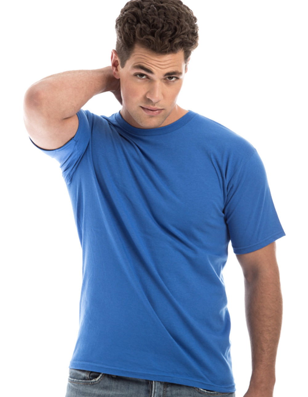 Men's Retro Ring-Spun Crew Neck T-Shirt