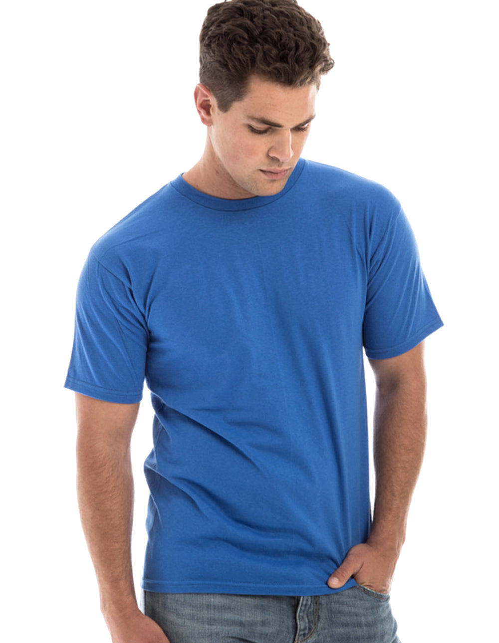 Men's Retro Ring-Spun Crew Neck T-Shirt
