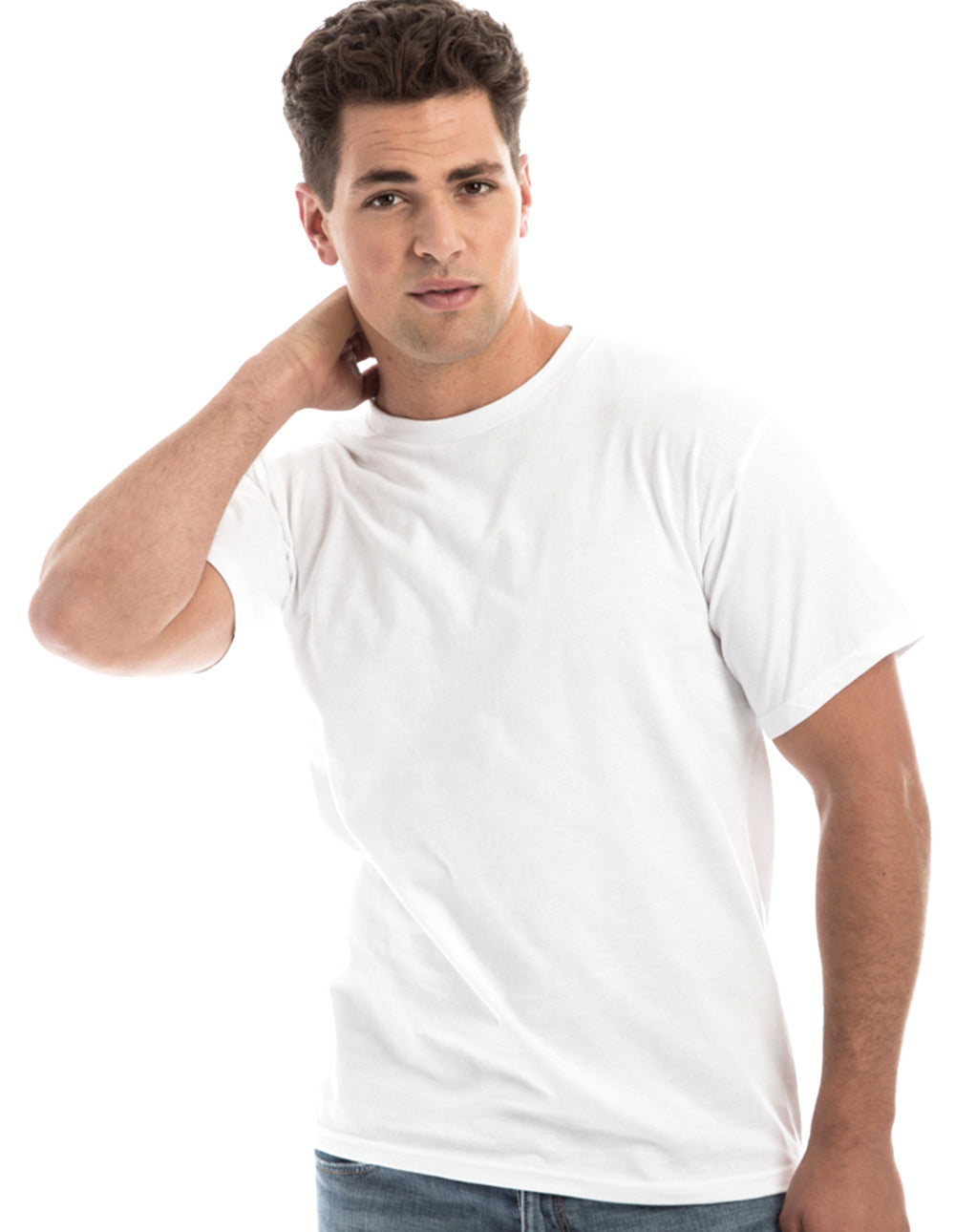 Men's Retro Ring-Spun Crew Neck T-Shirt