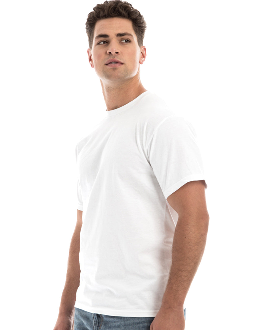 Men's Retro Ring-Spun Crew Neck T-Shirt