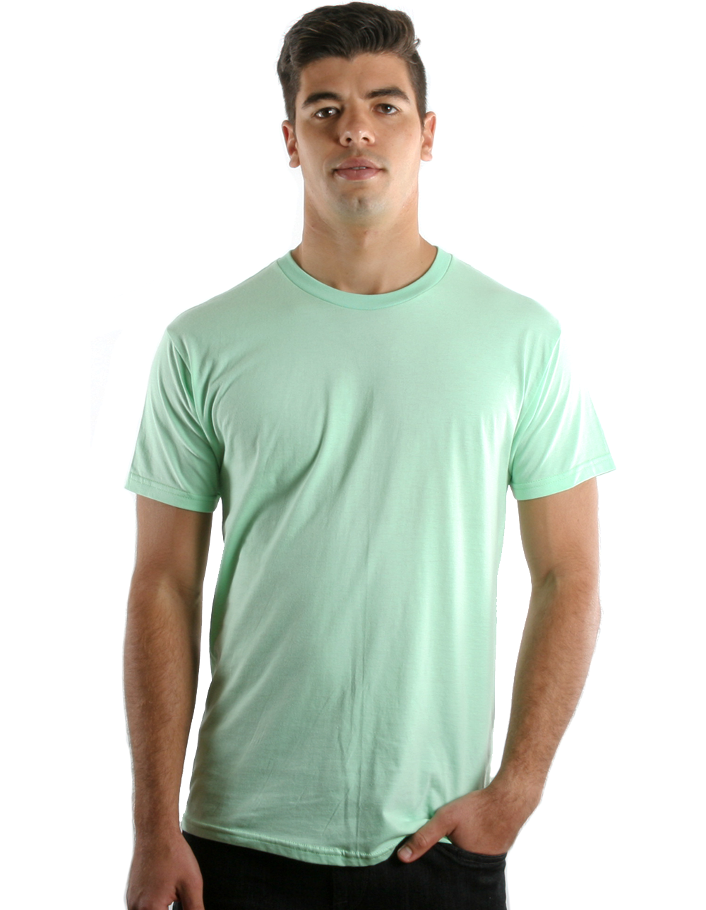 Men's Retro Ring-Spun Crew Neck T-Shirt