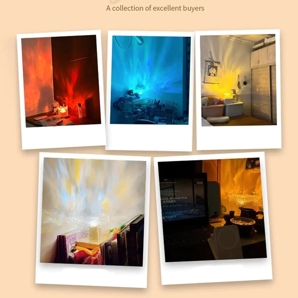 Ocean Wave Projector Light 16 Colors Night Light