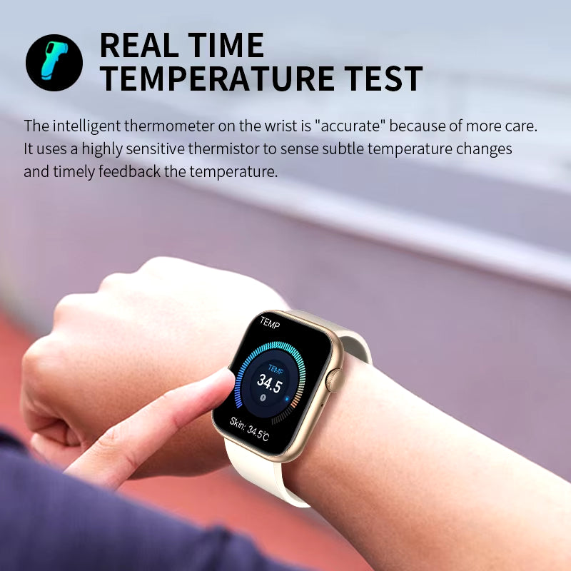 New Smart Watch 2025 Wireless Charging, Bluetooth Calls, Fitness Bracelet Custom Watch Face