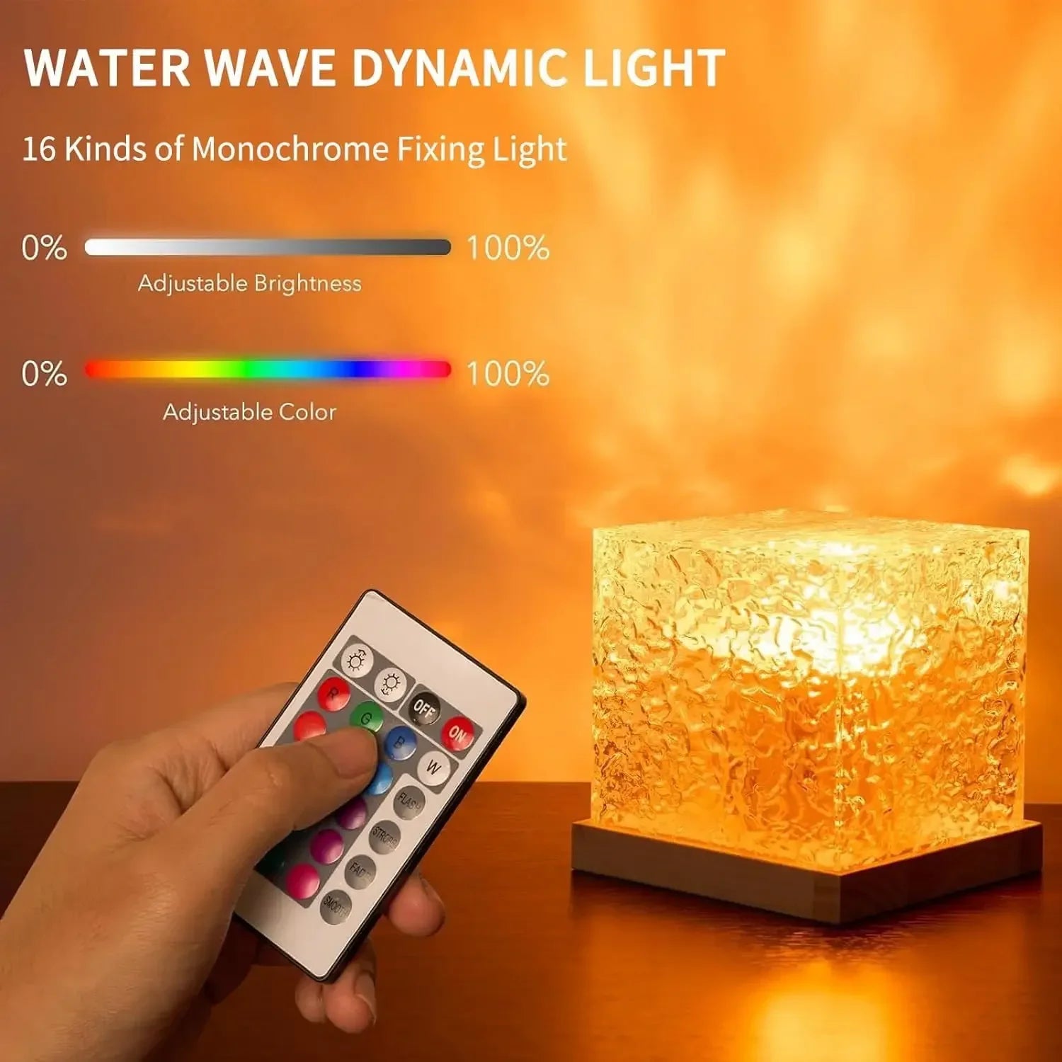 Ocean Wave Projector Light 16 Colors Night Light