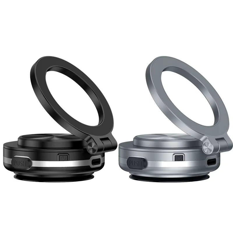 Car Magnetic Phone Mount, Double-Sided Magnetic Suction Cup, Folding Phone Bracket 360 Rotation Rack